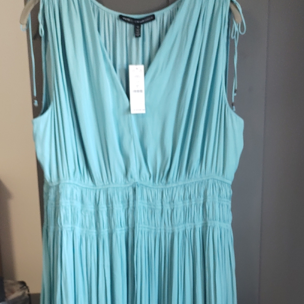 White House Black Market Teal Midi Dress